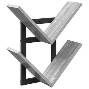 vidaXL Wall Floating Shelf Grey Sonoma 43 x 15 x 47 cm Engineered Wood