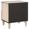 vidaXL Bedside Cabinet 2 pcs Beige 40 x 33 x 46 cm Solid Acacia wood