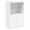 vidaXL Sideboard with LED Lights White 181.5x37x100 cm