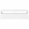 vidaXL TV Cabinet with LED Lights White 120x35x40 cm