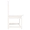 vidaXL Garden Bench White 109 cm Solid Wood Pine