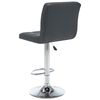vidaXL Bar Stools 2 pcs Grey Faux Leather
