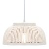 vidaXL Pendant Lamp Bamboo 40 W 34x14.5 cm Semicircle E27
