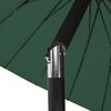 vidaXL Garden Parasol with Aluminium Pole 270 cm Green