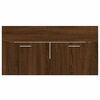 vidaXL 2 Piece Bathroom Furniture Set Brown Oak Engineered Wood