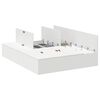 vidaXL Storage Bed Frame with Door White 150 x 200 cm Engineered Wood