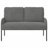 vidaXL Sofas with Cushion Dark Grey 115 x 56 x 80 cm Plywood
