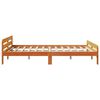 vidaXL Bed Frame without Mattress Wax Brown 140x200 cm Solid Wood Pine
