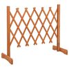 vidaXL Garden Trellis Fence Orange 120x60 cm Solid Firwood