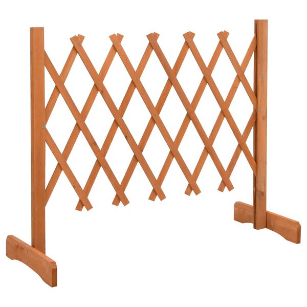vidaXL Garden Trellis Fence Orange 120x60 cm Solid Firwood