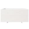 vidaXL Garden Planter White 100x100x49.5 cm Solid Wood Pine