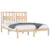 vidaXL Bed Frame without Mattress Solid Wood Pine King Size