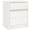 vidaXL Bedside Cabinets 2 pcs White 40x31x50 cm Solid Pinewood