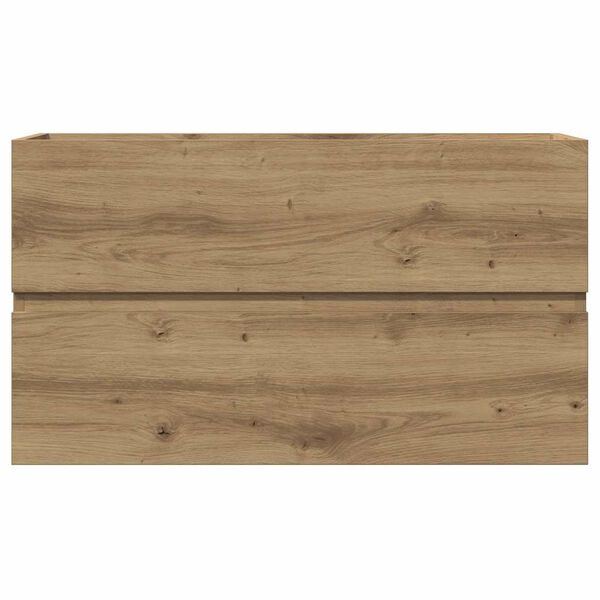 vidaXL Bathroom Hanging Cabinet Artisian Oak 80x38.5x45 cm Engineered Wood