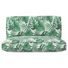 vidaXL Pallet Cushion Set Floral 2 pcs Leaf pattern Oxford fabric