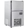 vidaXL Ice Cube Maker with Door Silver 43 x 40 x 71 cm Stainless Steel