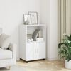 vidaXL Rolling&nbsp;Cabinet White 55x40x91 cm Engineered Wood