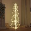 vidaXL Christmas Tree with 100 LEDs Warm White 120 cm Acrylic
