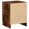 vidaXL Bedside Cabinet with 2 Drawers Smoked Oak 40x36x50 cm