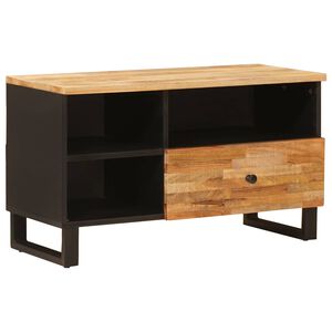 vidaXL TV Cabinet with Drawer Brown 80 x 33 x 46 cm Solid Mango Wood