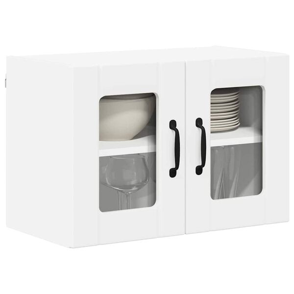 vidaXL Kitchen Cabinet 2 pcs White 60 x 31 x 40 cm Engineered Wood