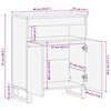 vidaXL Media Storage Cabinets & Racks White and Black 60 x 33 x 75 cm
