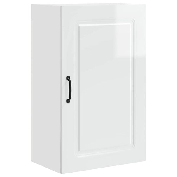 vidaXL Kitchen Cabinet Kalmar High Gloss White 50 x 31 x 80 cm