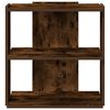 vidaXL Bookcase 3-Tier Smoked Oak 60x30x60 cm Engineered Wood