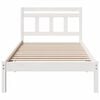 vidaXL Bed Frame White 100 x 200 cm Solid Pine Wood