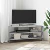 vidaXL Corner TV Cabinet Concrete Grey 102x40.5x45cm Engineered Wood
