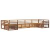 vidaXL Outdoor Sofa Set 7 pcs 7-Seaters Natural Solid Acacia Wood