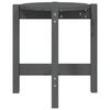 vidaXL Coffee Table Grey &Oslash; 42.5x45 cm Solid Wood Pine