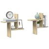 vidaXL Wall Shelves 2 pcs Sonoma Oak 38x12x38 cm Engineered Wood