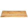 vidaXL Table Top Live Edge 110x80x3.8 cm Solid Wood Mango