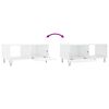 vidaXL Coffee Table High Gloss White 90x50x40 cm Engineered Wood