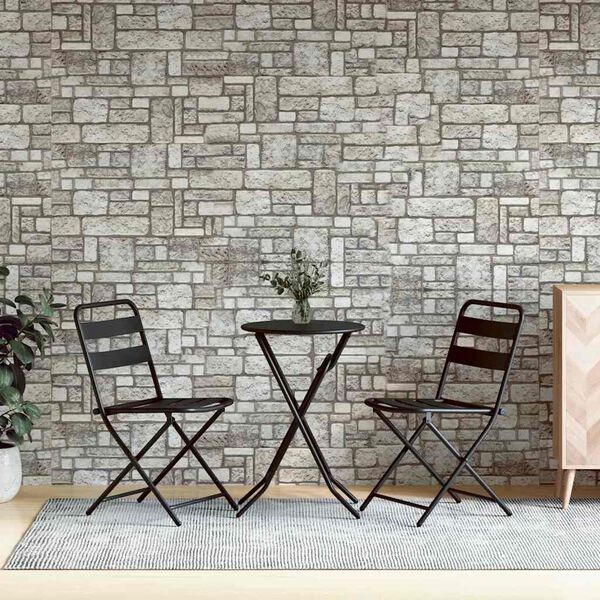 vidaXL 3D Wall Panels with Grey Brick Design 10 pcs EPS