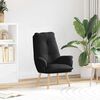 vidaXL Armchair Black 69 x 74 x 93 cm Sherpa Fabric