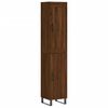 vidaXL Highboard Brown Oak 34.5x34x180 cm Engineered Wood