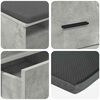 vidaXL Hall Bench with Cushion Concrete Grey 80 x 38 x 46 cm