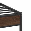 vidaXL Bed Frame without Mattress Brown Oak 80x200 cm Engineered Wood