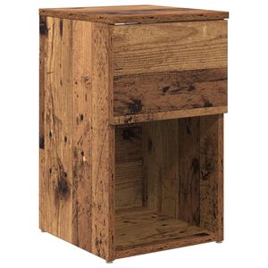 vidaXL Bed Cabinet Old Wood 29 x 31.5 x 49 cm Engineered Wood