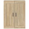 vidaXL Hanging Wall Cabinet Sonoma Oak 69.5x32.5x90 cm