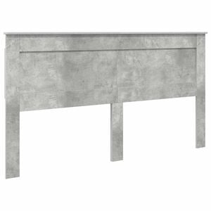 vidaXL Headboard with Headboard Concrete Grey 200 cm Engineered Wood
