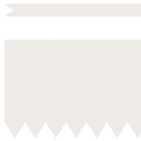 vidaXL Lawn Edging 50 pcs White 100 x 0.05 x 30 cm Cold Rolled Steel