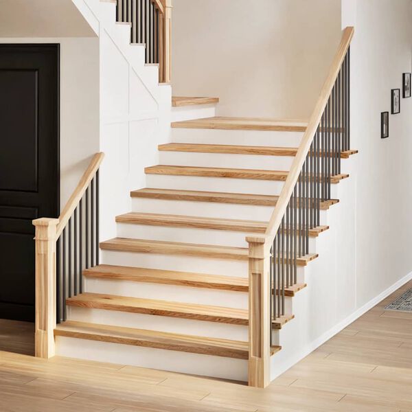 vidaXL Stair Treads 20 pcs Untreated 120x30x2 cm Solid Wood Oak