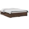 vidaXL Bed Frame with Drawers without Mattress Brown Oak 150x200 cm King Size