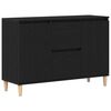 vidaXL Sideboard with Drawer Black 102 x 35 x 60 cm Engineered wood