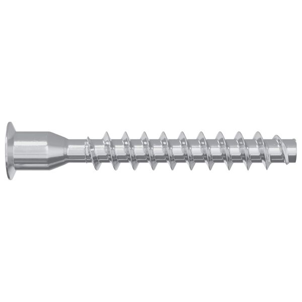 vidaXL Confirmat Screws 2 pcs Silver &Oslash;7 x 50 mm Metal