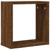 vidaXL Wall Cube Shelves 4 pcs Brown Oak 30x15x30 cm