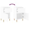 vidaXL Bedside Cabinets 2 pcs White 40x35x70 cm
